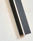 Edge Modern Design LED Wall Lights Black Metal for Garden and Hallway