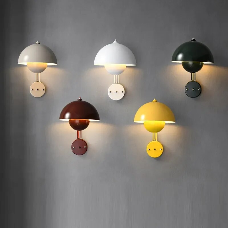 Mushroom wall lamp