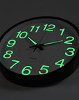 Classic wall clock with LED lighting