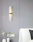 Modern wall lamp made of frosted glass tube