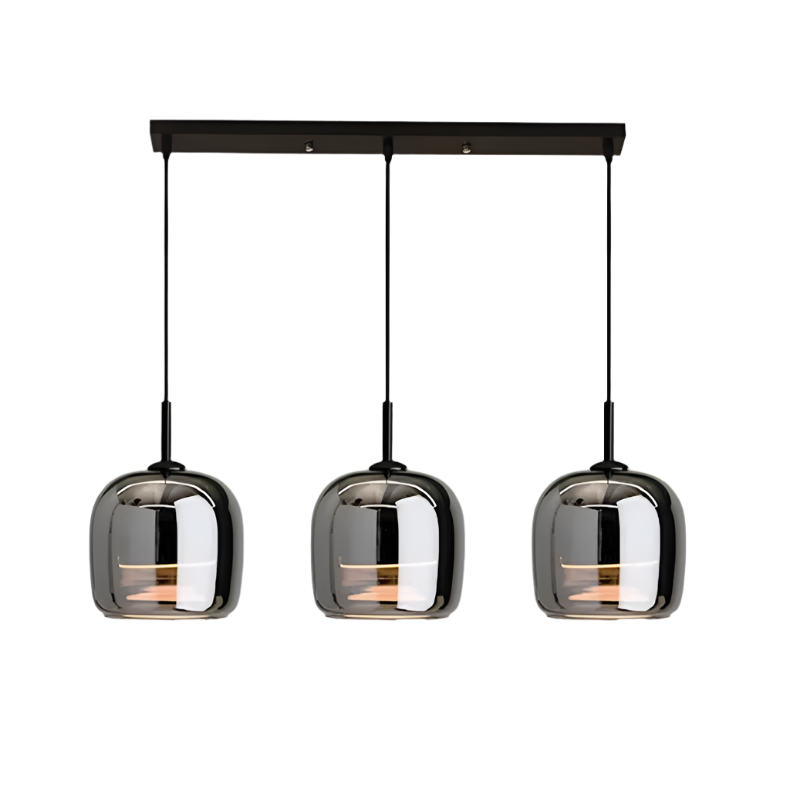 Nordic black glass pendant light