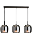 Nordic black glass pendant light