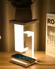 Floating anti-gravity table lamp