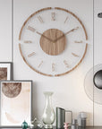 Nordic Stylish Solid Wood Wall Clock