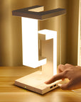 Floating anti-gravity table lamp