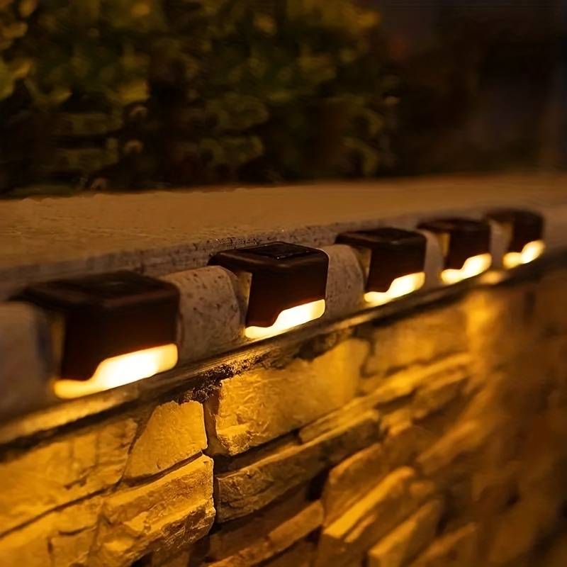 Wireless solar-powered LED wall lights