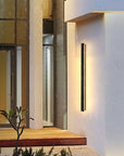 Edge Modern Design LED Wall Lights Black Metal for Garden and Hallway