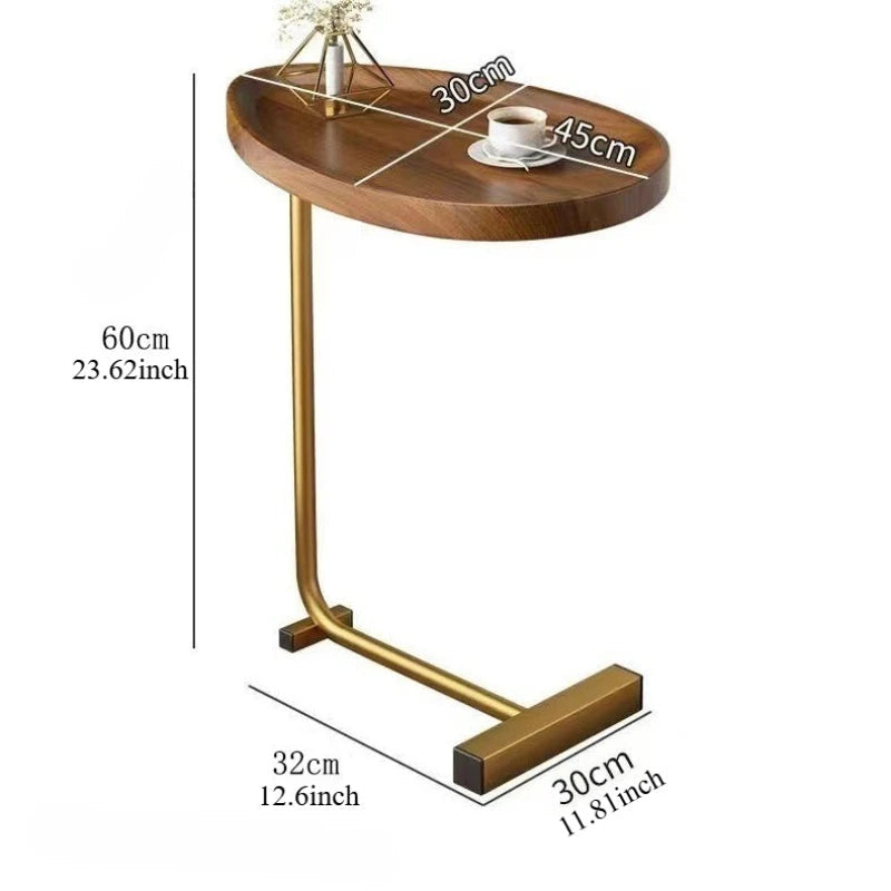 C-Shaped Mobile Side Table – Compact Bedside Table for Small Spaces, Lightweight Design for Sofa or Bed Use 5