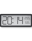Digital LED Wall Clock with Temperature and Humidity Display – Modern Design, Large Clear Display, Dimmable Brightness, Alarm Function 0