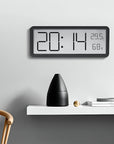 Digital LED Wall Clock with Temperature and Humidity Display – Modern Design, Large Clear Display, Dimmable Brightness, Alarm Function 2