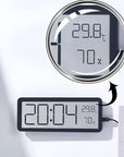 Digital LED Wall Clock with Temperature and Humidity Display – Modern Design, Large Clear Display, Dimmable Brightness, Alarm Function 4
