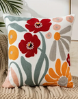 Floral Print Decorative Cushion Cover 45x45 cm – Soft Washable Throw Pillow for Couch, Perfect Scatter Cushion for Living Room 0