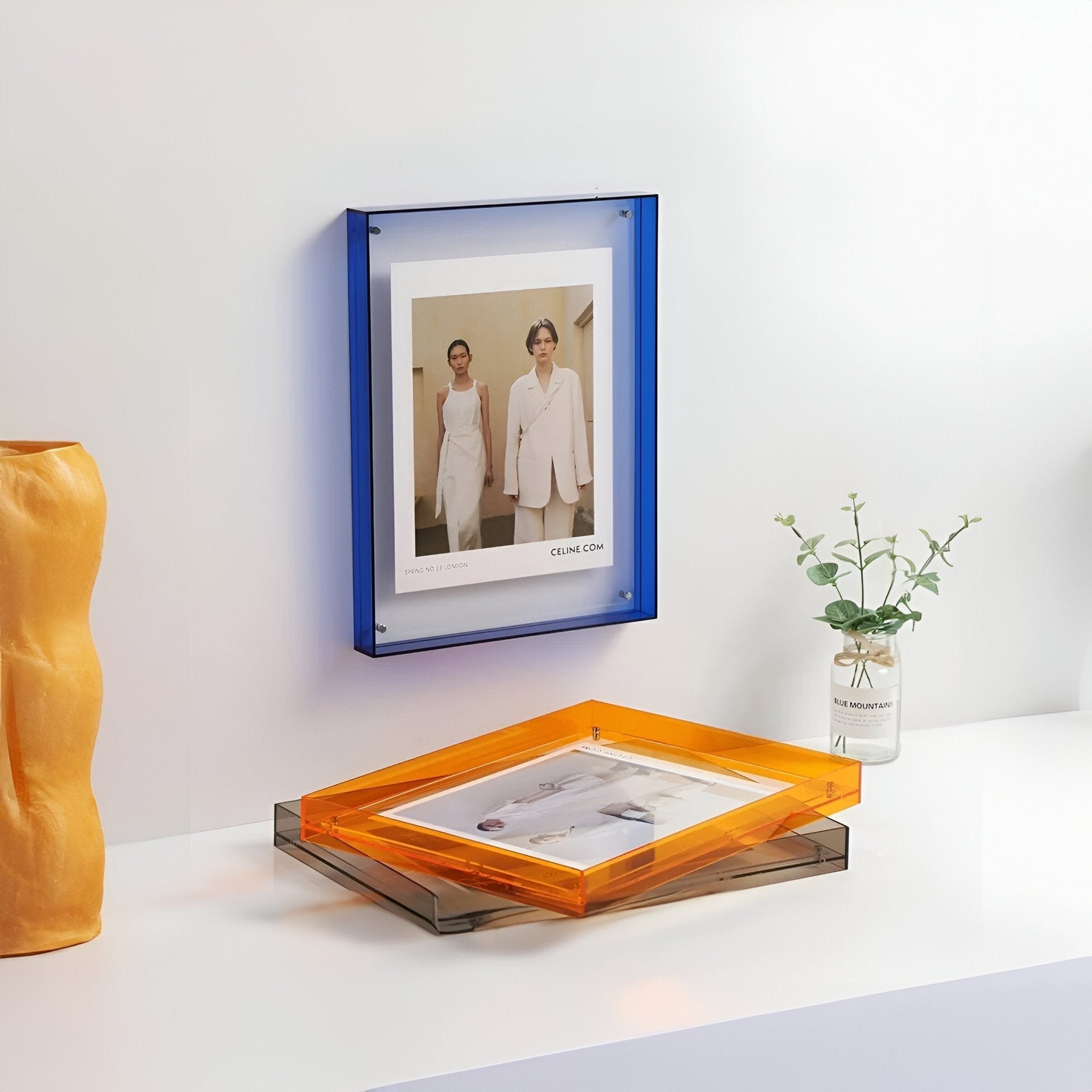 Freestanding Transparent Acrylic Photo Frame – Minimalist Design for Home and Office Décor 2