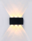 Modern, waterproof LED wall light for indoor and outdoor use