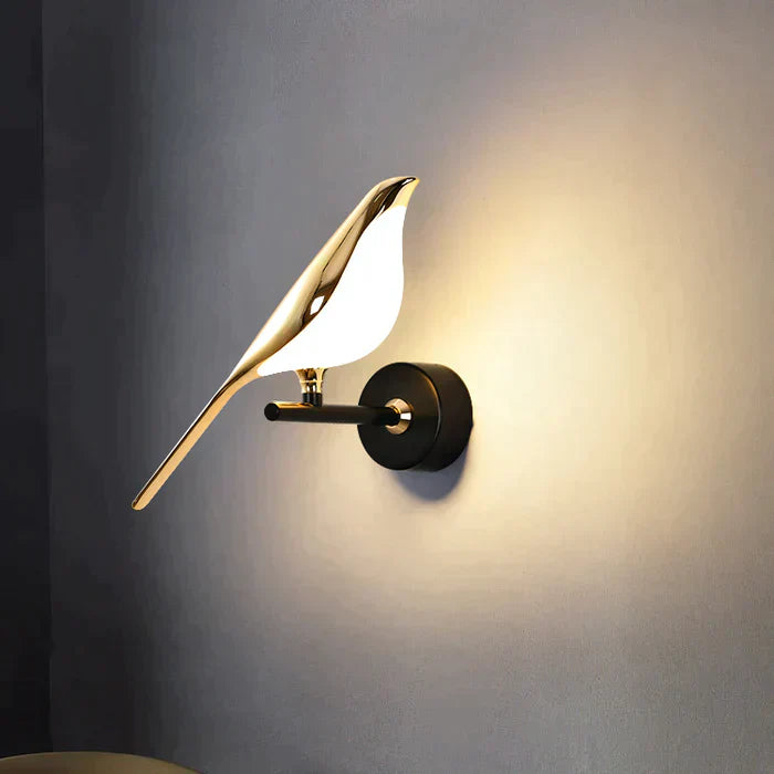 Scandinavian LED bird wall lamp