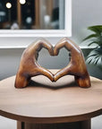 Handmade Heart-Shaped Decorative Ornament – Modern Wooden Home Accent for Living Room and Bedroom Decor 2