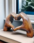Handmade Heart-Shaped Decorative Ornament – Modern Wooden Home Accent for Living Room and Bedroom Decor 3