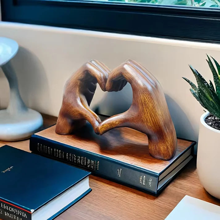 Handmade Heart-Shaped Decorative Ornament – Modern Wooden Home Accent for Living Room and Bedroom Decor 6