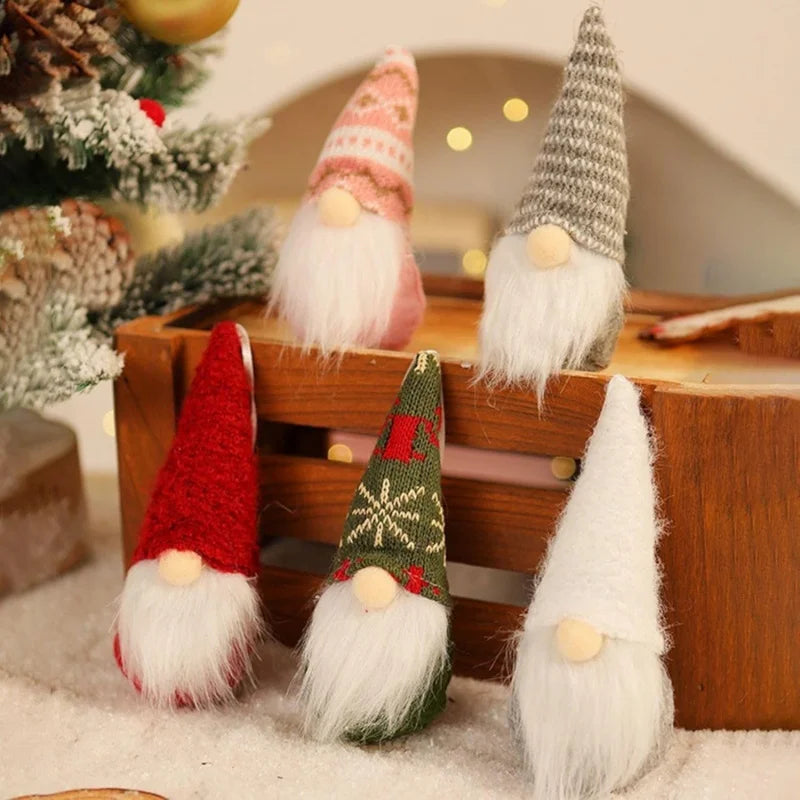 Handmade Plush Santa Elves - Set of 3 Christmas Ornaments for Tree and Holiday Decorations 5