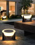 Luxurious solar-powered outdoor lamp