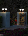 Luxurious solar-powered outdoor lamp