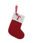 Knitted Christmas Socks with Snowflake Design – Festive Holiday Decor for Home, 25cm Length 11