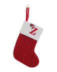 Knitted Christmas Socks with Snowflake Design – Festive Holiday Decor for Home, 25cm Length 19