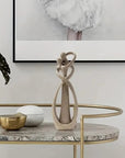 Romantic resin sculpture