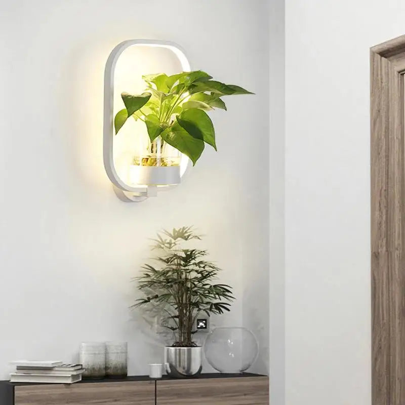 Plant wall lamp