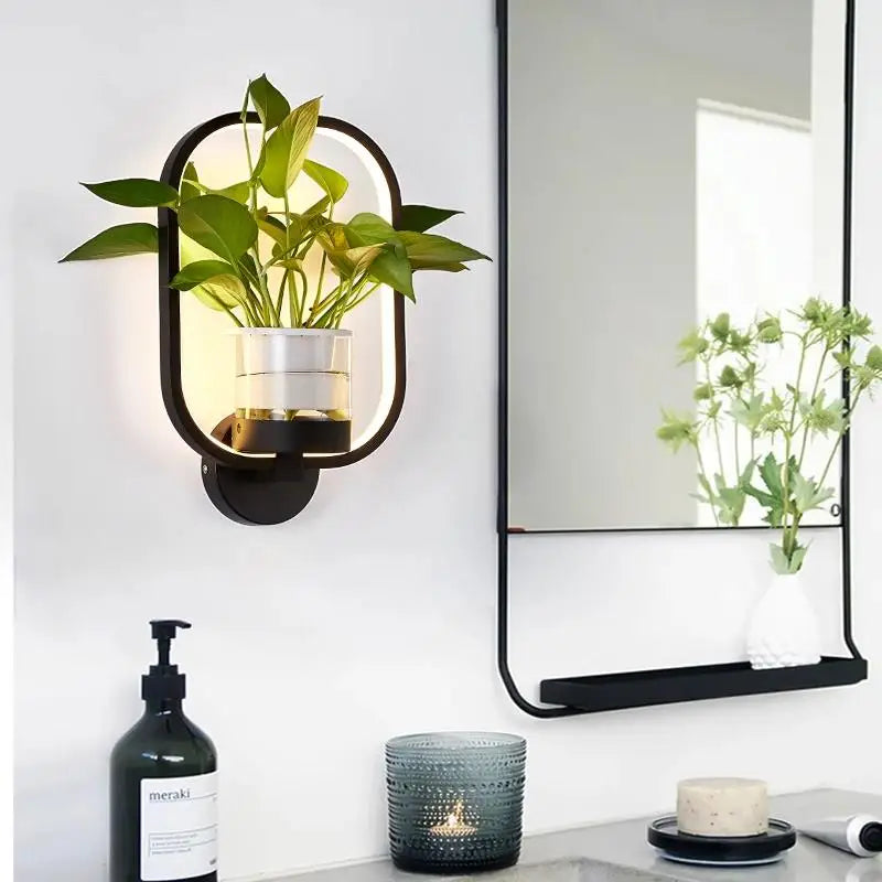 Plant wall lamp