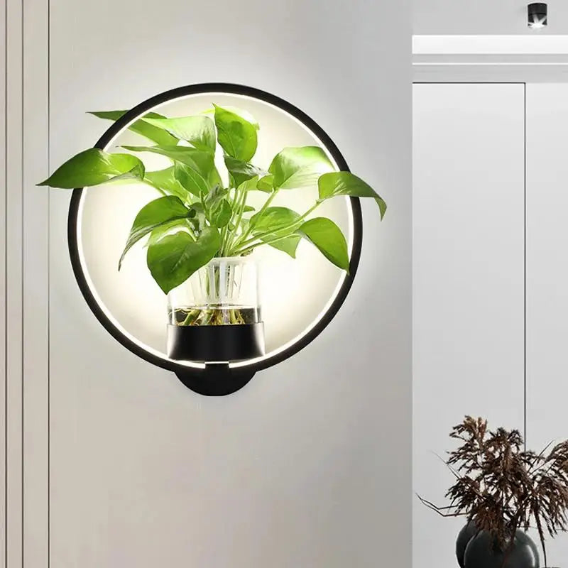 Plant wall lamp