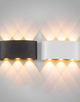 Modern, waterproof LED wall light for indoor and outdoor use