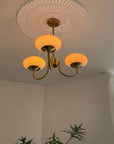 Modern glass chandelier