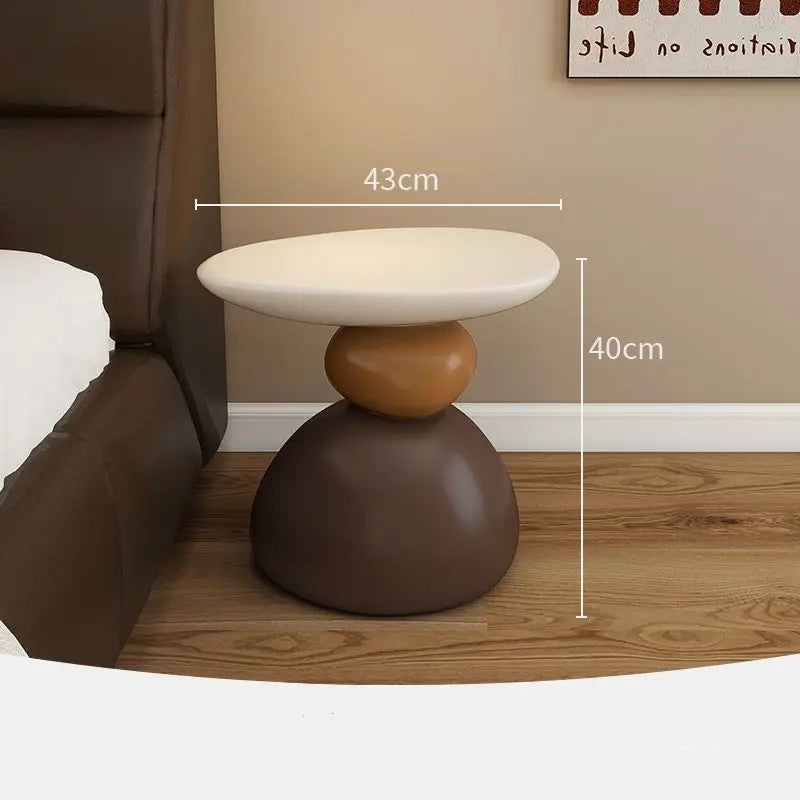 Modern Minimalist Side Table in Scandinavian Design – Versatile Resin Furniture 7