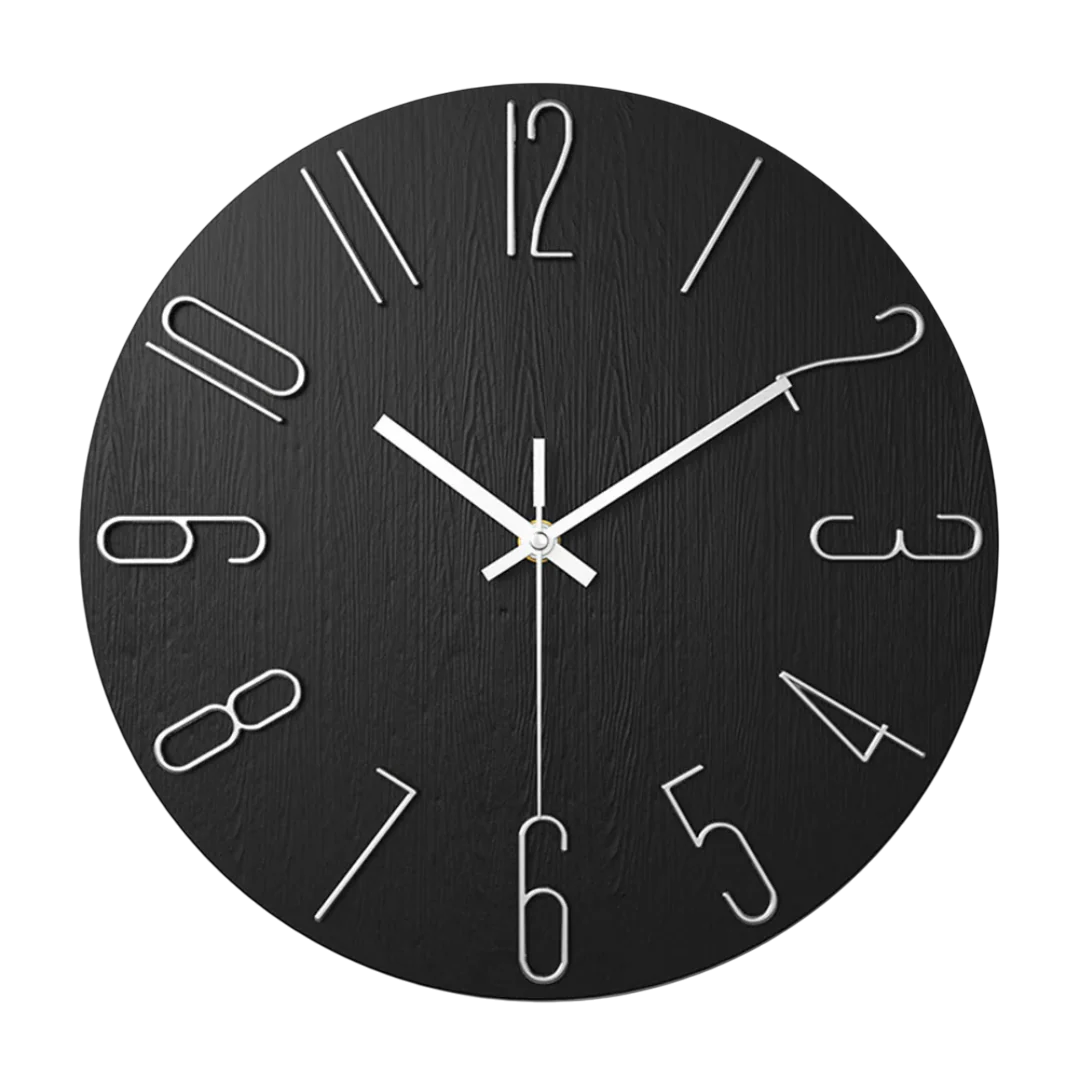 Modern Minimalist Wall Clock 30 cm – Quartz Wall Clock Decor for Living Room, Sleek Design and Easy Installation 0