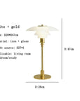 Scandinavian Simple Glass Table Lamp