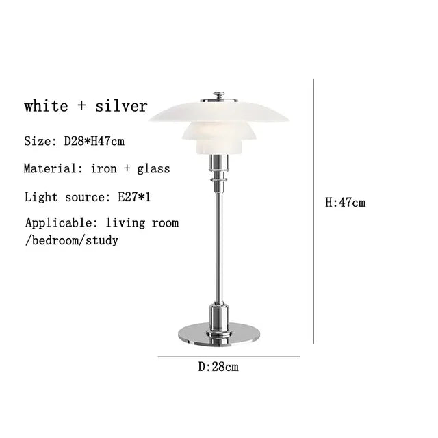 Scandinavian Simple Glass Table Lamp