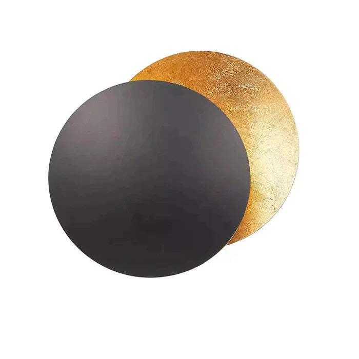 Wall lamp with solar eclipse design