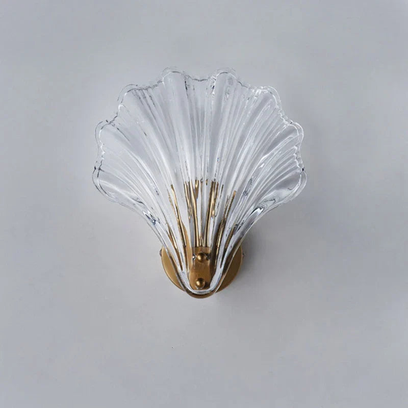 Shell-shaped Glass Wall Lamp