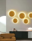 Wooden wall lamp