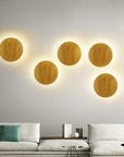 Wooden wall lamp