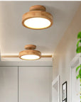 Scandinavian solid wood ceiling lamp