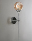 Scandinavian modern glass wall lamp