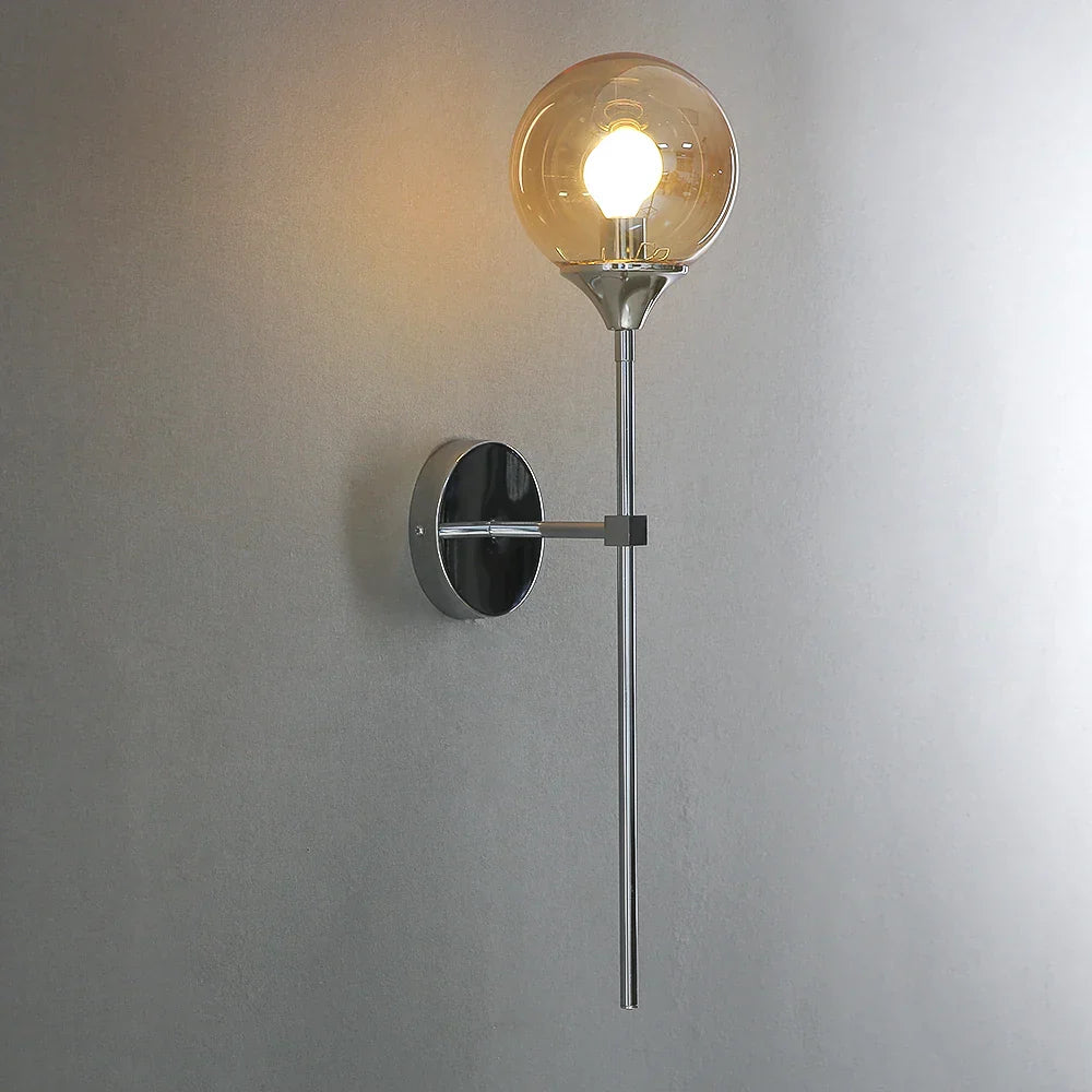 Scandinavian modern glass wall lamp