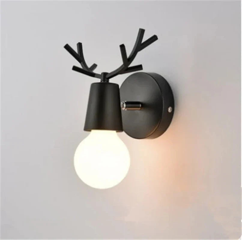 Antler wall lamp