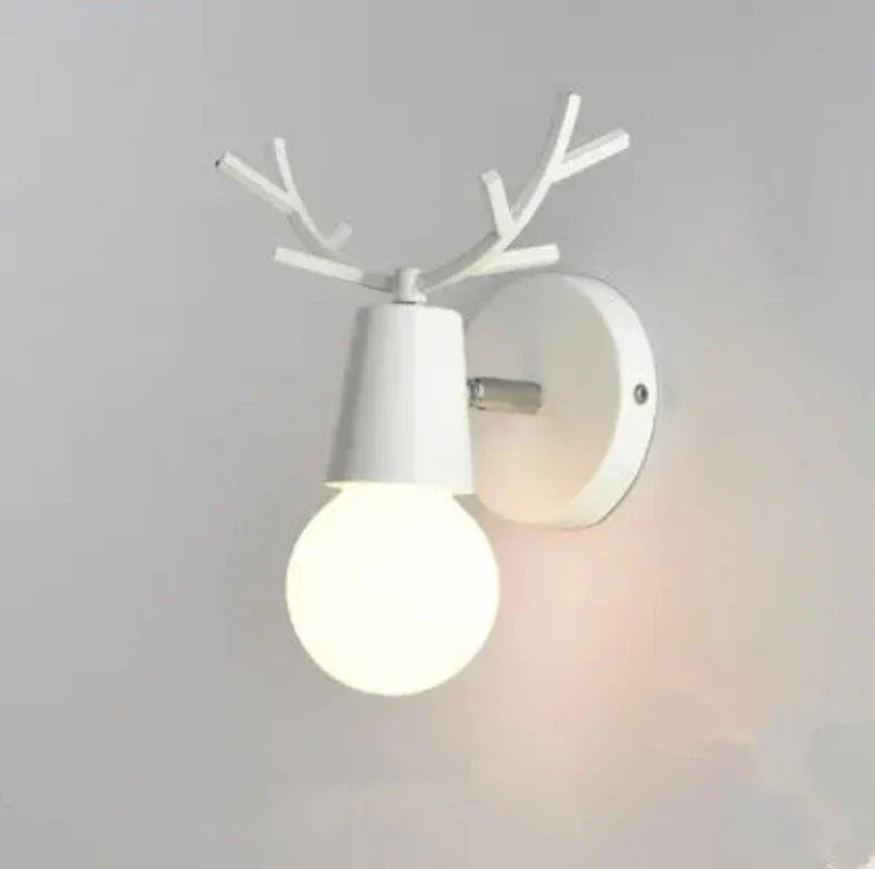 Antler wall lamp