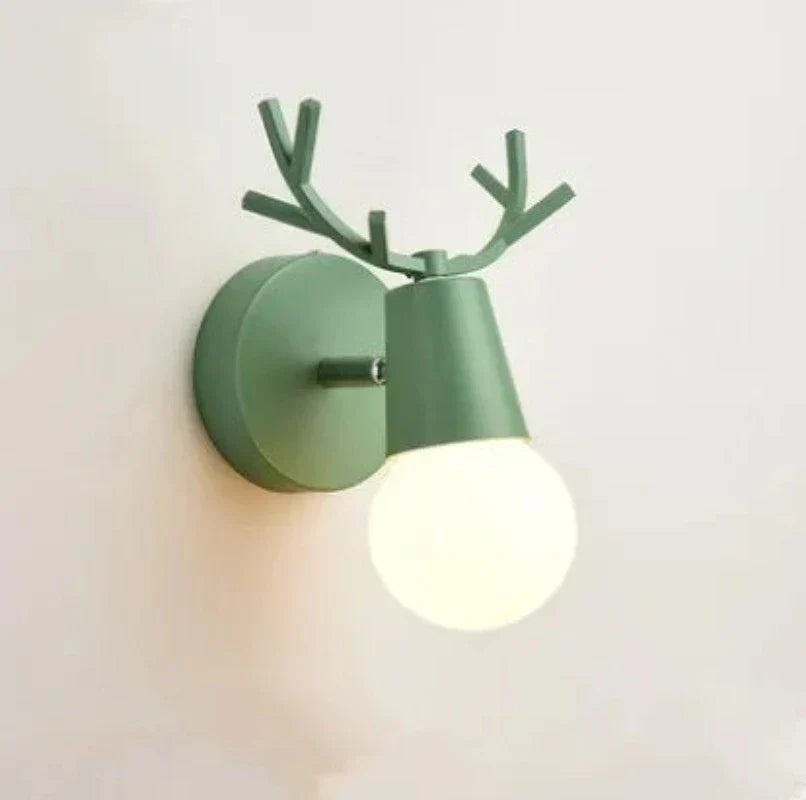 Antler wall lamp