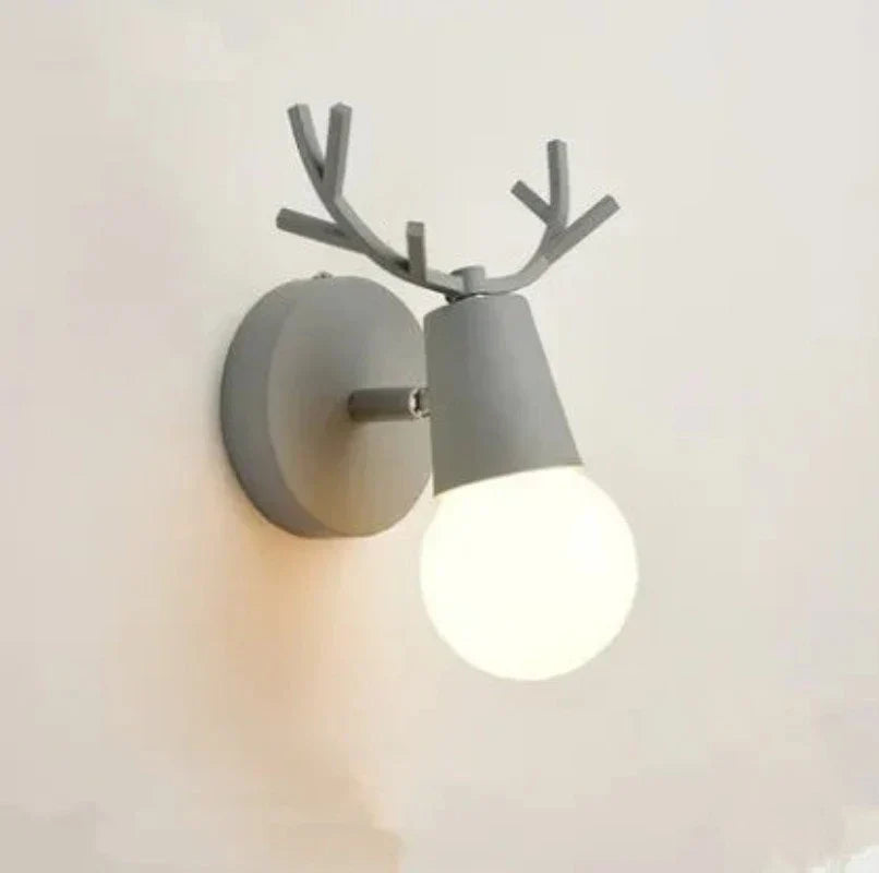 Antler wall lamp