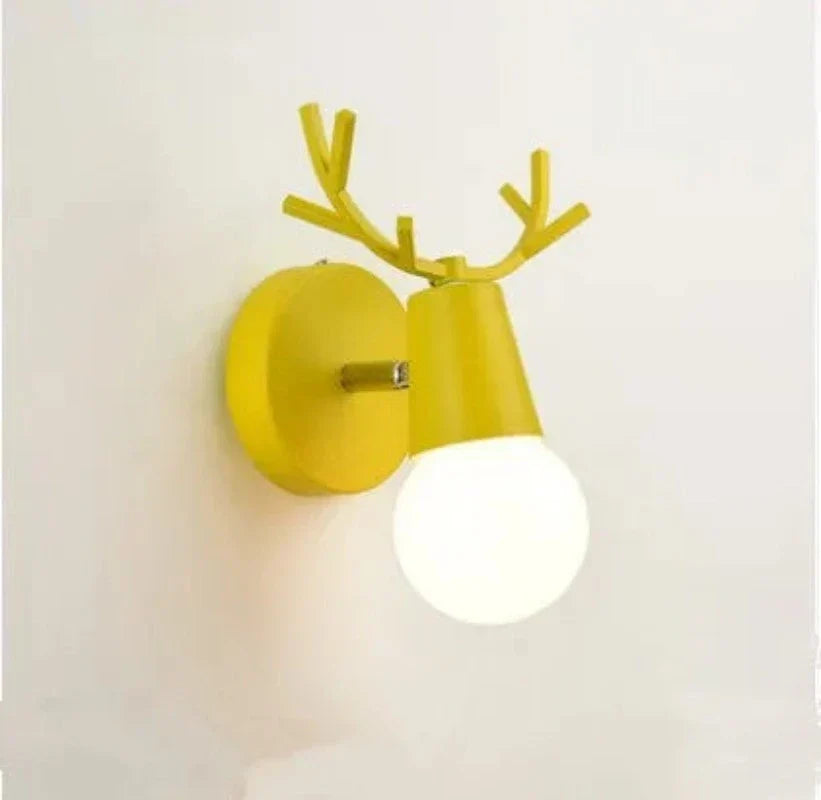 Antler wall lamp