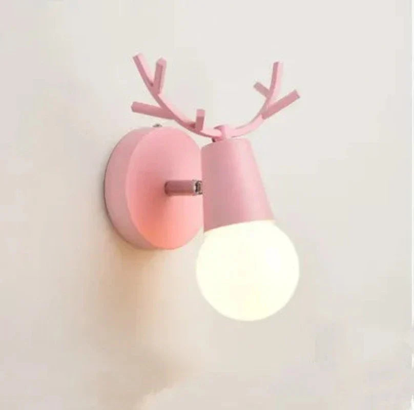 Antler wall lamp